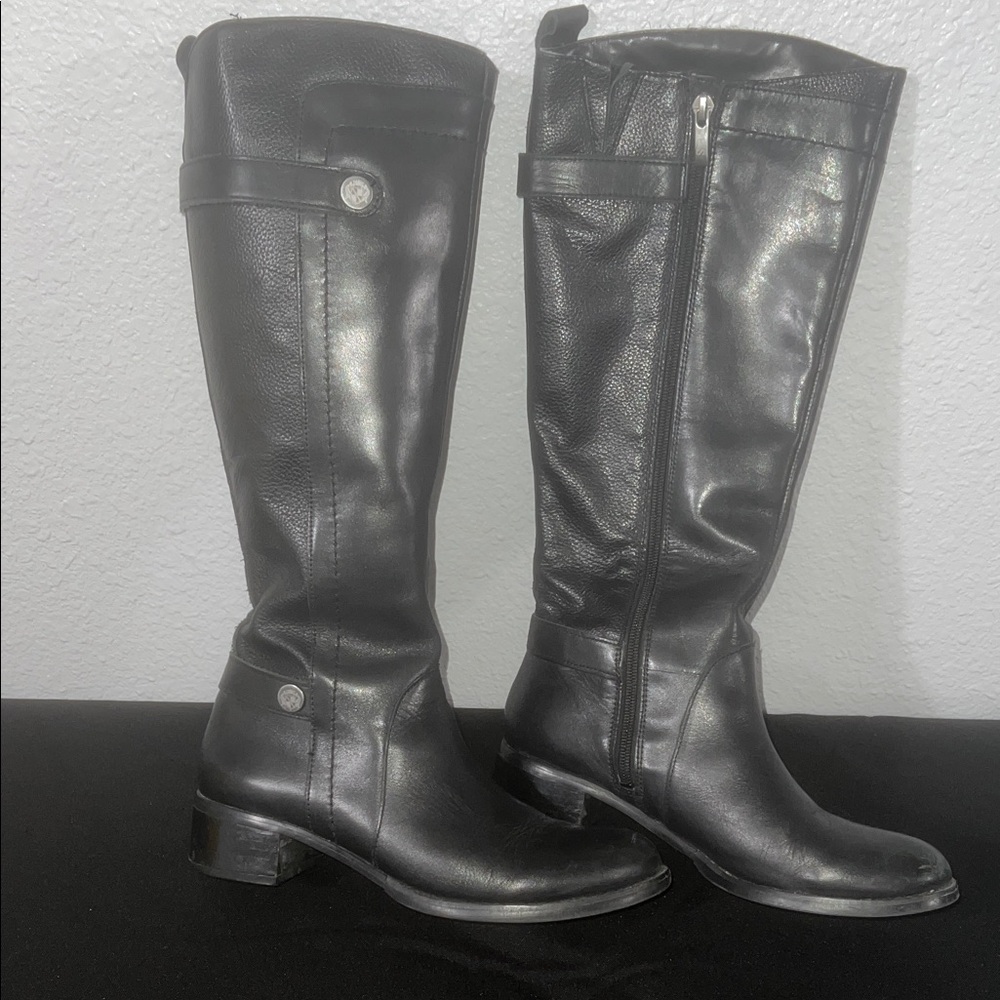 Franco Sarto Sleek Black Boots
